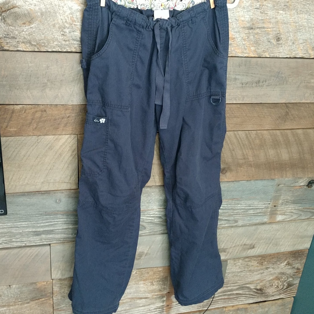Set of 3 Navy Koi Scrub Pants